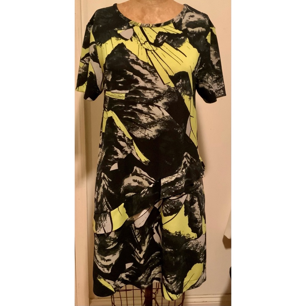 Vintage KENZO Knit Printed Dress Sz XS